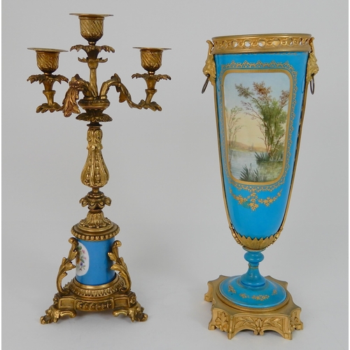 555 - A SEVRES PATTERN VASE