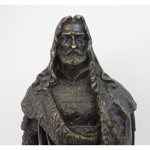 577 - A BRONZED MODEL OF A MAN