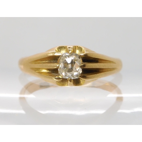 692 - AN 18C OLD CUT DIAMOND RING