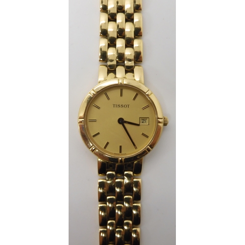 783 - AN 18CT GOLD LADIES TISSOT WRISTWATCH