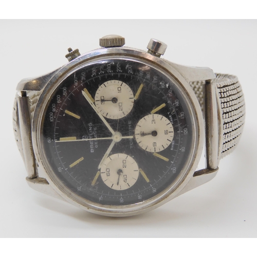 785 - A GENTS STAINLESS STEEL BREITLING TOP TIME WATCH