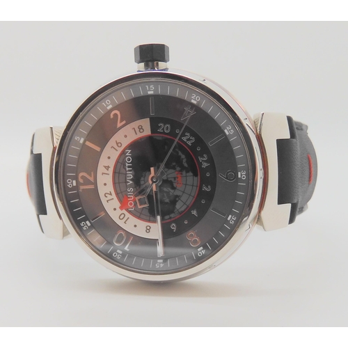 786A - AN AS NEW LOUIS VUITTON GMT AUTOMATIC VOYAGE Q1D30