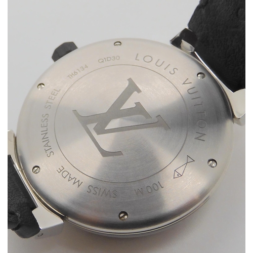 786A - AN AS NEW LOUIS VUITTON GMT AUTOMATIC VOYAGE Q1D30