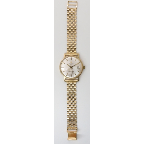 791 - A 9CT GOLD GENTS TISSOT SEASTAR SEVEN WRISTWATCH