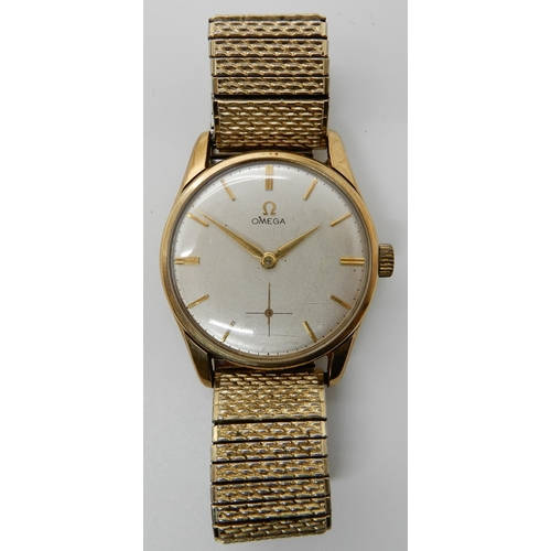 802 - A 9CT GOLD OMEGA WATCH HEAD