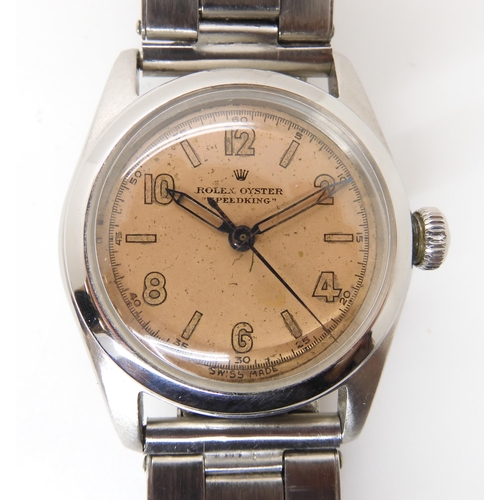 818 - A ROLEX OYSTER SPEEDKING WRISTWATCH