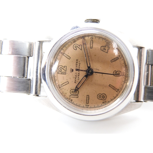 818 - A ROLEX OYSTER SPEEDKING WRISTWATCH