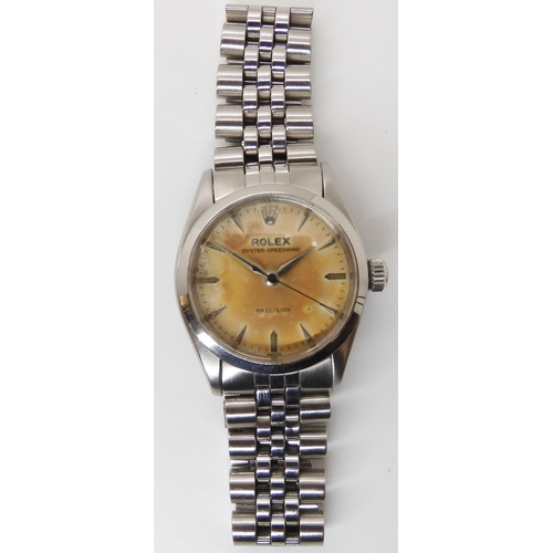 820 - A ROLEX OYSTER SPEEDKING PRECISION WRISTWATCH