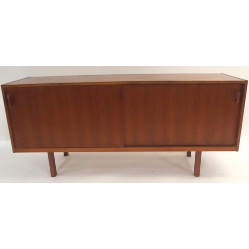 119 - A SWEDISH ULFERTS TEAK SIDEBOARD WITH SLIDING DOORS