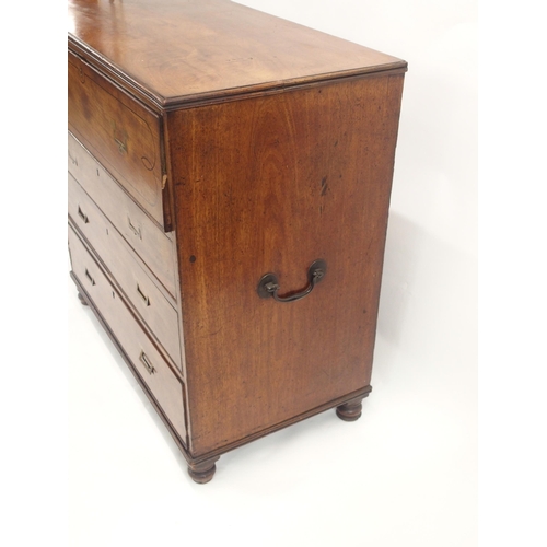 14 - A VICTORIAN MILITARY SECRETAIRE CHEST