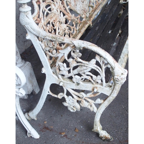 73 - A VICTORIAN CAST IRON GARDEN BENCH