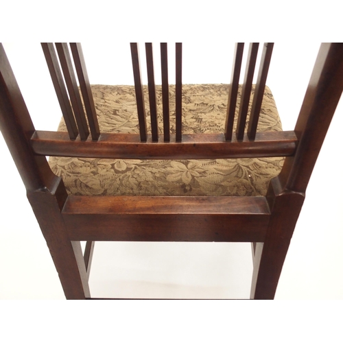 78 - A SET OF TWELVE MAHOGANY HEPPLEWHITE STYLE DINING CHAIRS