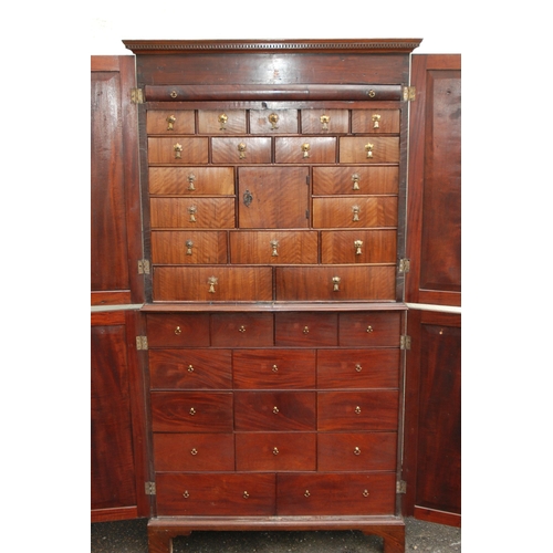 79 - A 19TH CENTURY MAHOGANY COLLECTORS CABINET