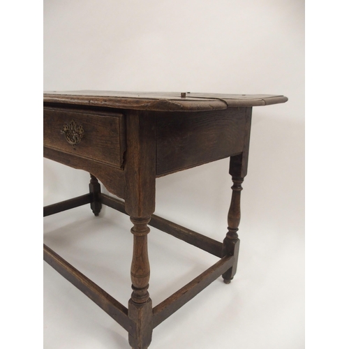 83 - AN OAK SIDE TABLE