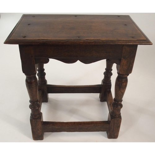 83 - AN OAK SIDE TABLE