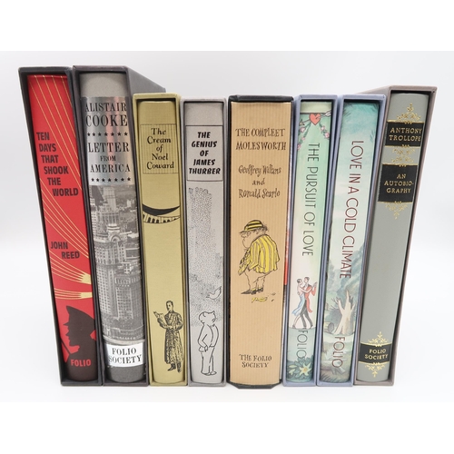 581 - A good lot of The Folio Society books with Ten Days that Shook the World, Letter from America, The C... 