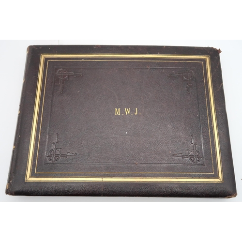 583 - A Victorian album of topographical photographs M.J.W.