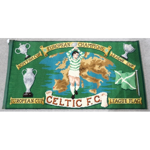 594 - A colourful vintage Celtic Football Club 1967 European Champions, League Flag, Scottish Cup, League ... 