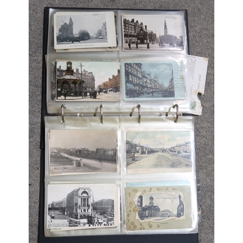 599 - A QUANTITY OF POSTCARDS AND STAMPS