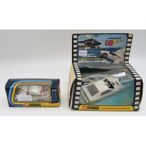 604 - TRI-ANG HORSE TRANSPORTER Tri-ang Hi Way, James Bond Lotus Esprit and Corgi D.B.5 together with vari... 