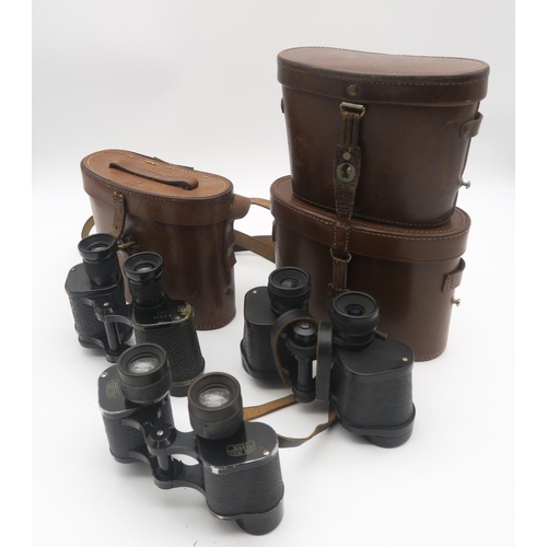 613 - THREE PAIRS OF BINOCULARS and camera accessories (a lot)