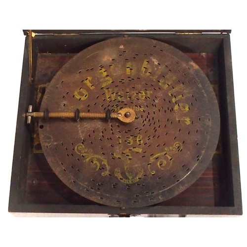 563 - A 19th Century Polyphon music box, the disc Straus WaltzerFor a demonstration please refer to this Y... 