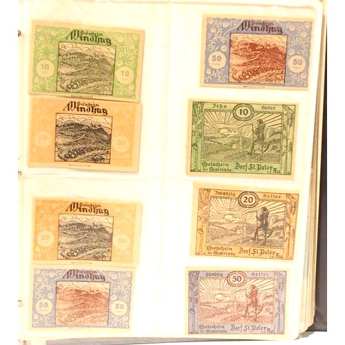 541 - A collection of bank notes with colonial examples, German, Dutch, Indonesian, Caribbean etc