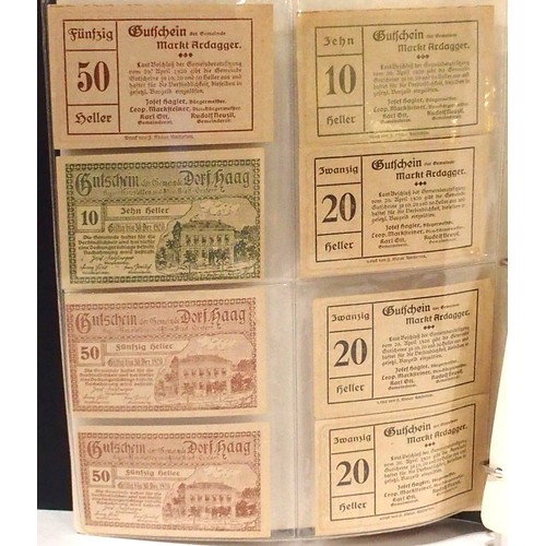 541 - A collection of bank notes with colonial examples, German, Dutch, Indonesian, Caribbean etc