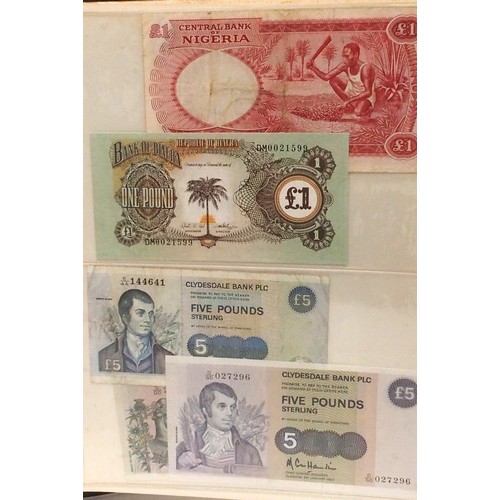 541 - A collection of bank notes with colonial examples, German, Dutch, Indonesian, Caribbean etc