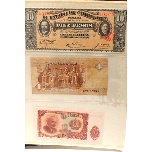 541 - A collection of bank notes with colonial examples, German, Dutch, Indonesian, Caribbean etc