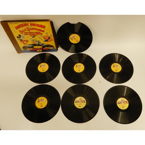 A Walt Disney's Mickey Mouse and Silly Symphonies 78 rpm shellac