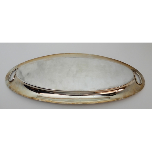 121 - A SILVER TRAY