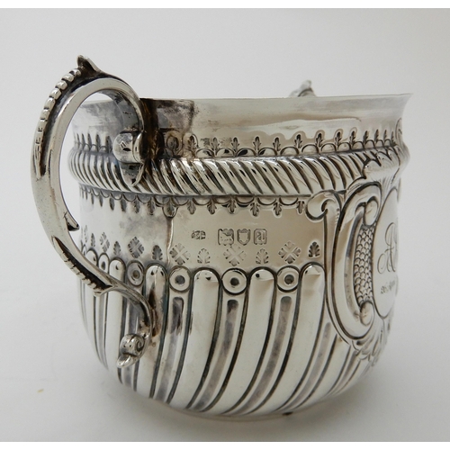 122 - LATE VICTORIAN SILVER PORRINGER