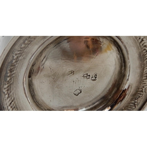 123 - A GEORGE II SILVER TANKARD