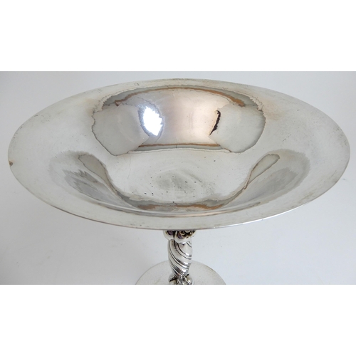 138 - A DANISH SILVER TAZZA