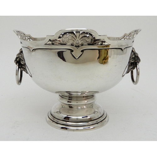 143 - A SILVER PUNCH BOWL