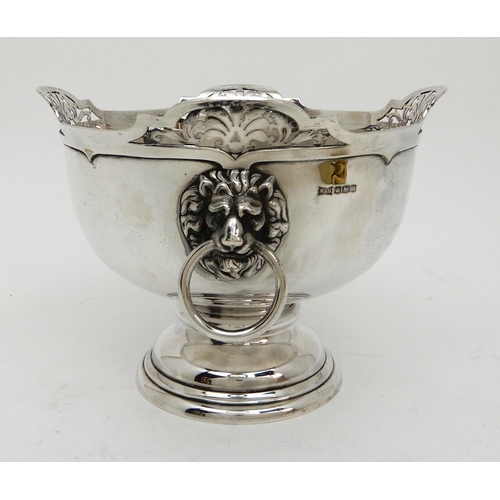 143 - A SILVER PUNCH BOWL