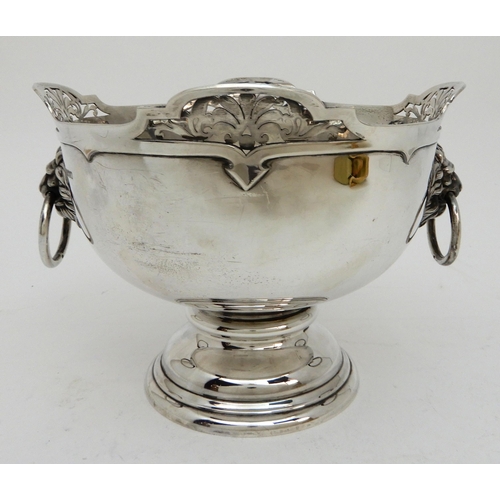 143 - A SILVER PUNCH BOWL