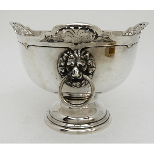 143 - A SILVER PUNCH BOWL