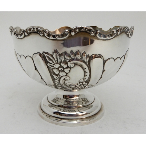 148 - A SILVER ROSEBOWL