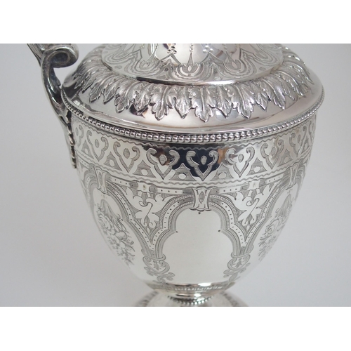 152 - A FOUR PIECE SILVER TEA SERVICE