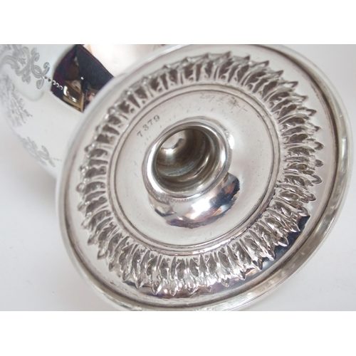 152 - A FOUR PIECE SILVER TEA SERVICE