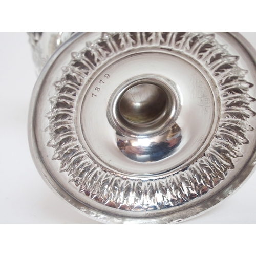 152 - A FOUR PIECE SILVER TEA SERVICE