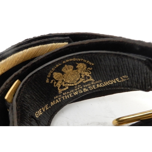 178 - A BRITISH ROYAL NAVY BICORN HAT WITH A PAIR OF EPAULETTES