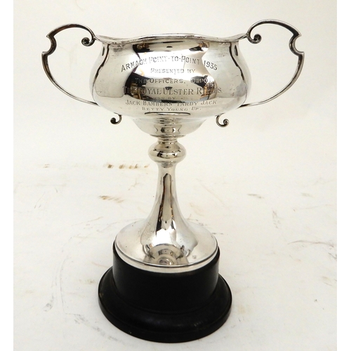 184 - A SILVER TROPHY CUP