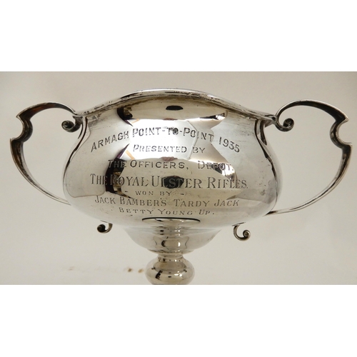 184 - A SILVER TROPHY CUP