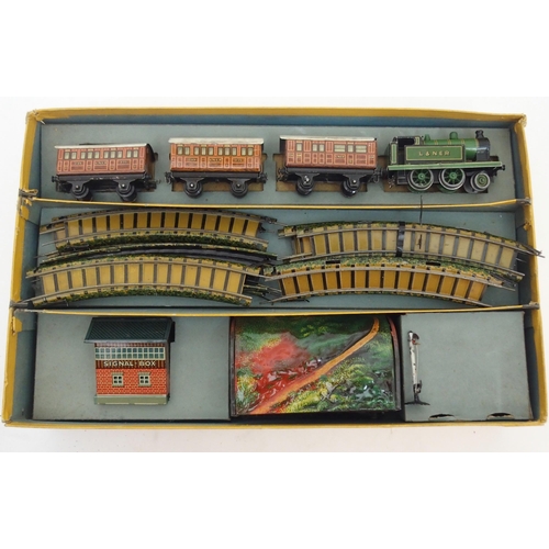 234 - A BING MINIATURE TABLE RAILWAY SET