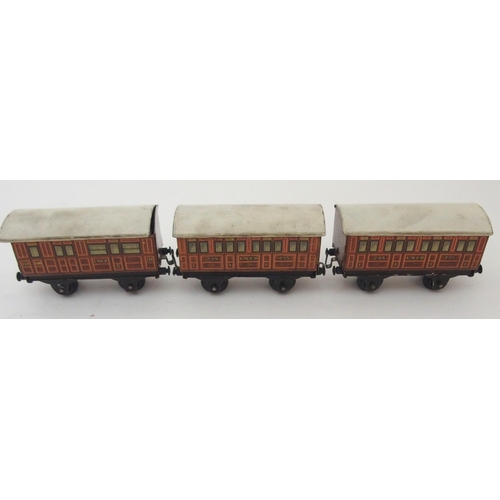 234 - A BING MINIATURE TABLE RAILWAY SET