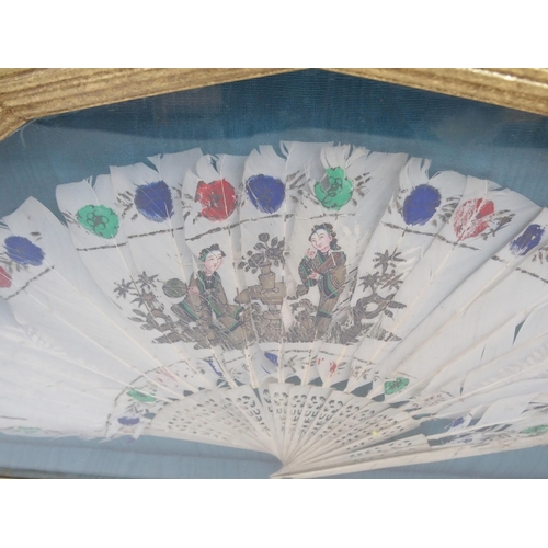 235 - THREE VINTAGE HAND FANS