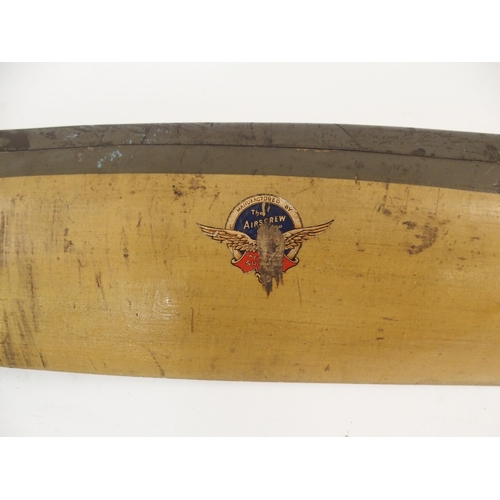 239 - A 20TH CENTURY GIPSY III WOODEN PROPELLER